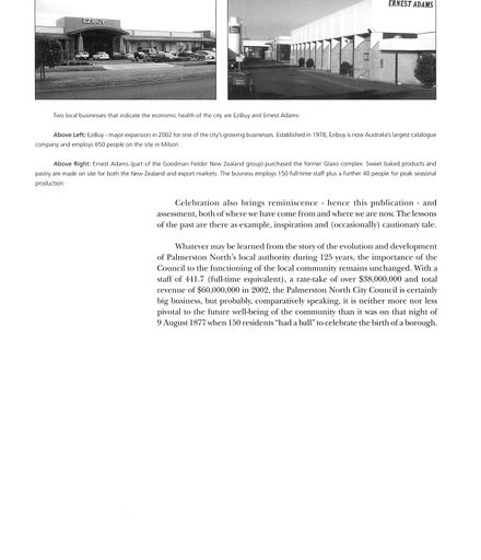 Council and Community: 125 Years of Local Government in Palmerston North 1877-2002 - Page 100
