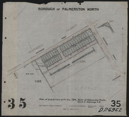 Survey Plans (subdivisions) 1902 - 1939