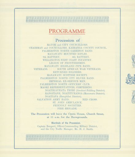 Page 2: Progamme of event to celebrate the Coronation of King George VI and Queen Elizabeth