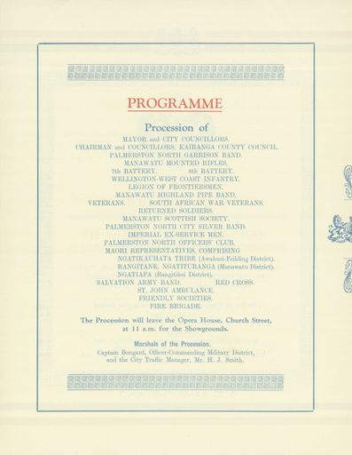 Page 2: Progamme of event to celebrate the Coronation of King George VI and Queen Elizabeth