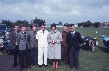 Palmerston North Motorcycle Training School - 1000th enrolment October 1965 - Mrs Cawdell