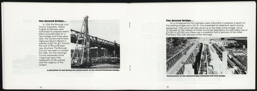 The Fitzherbert Bridges 1877-1987 - 13