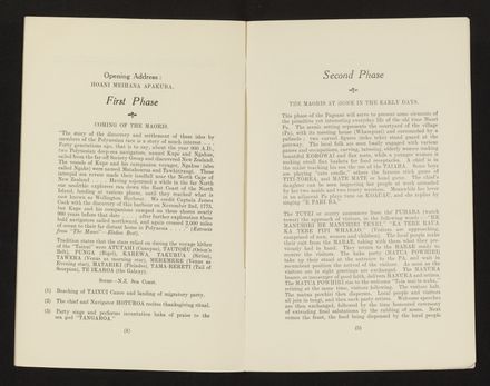 Historical Maori Pageant Souvenir Programme 4