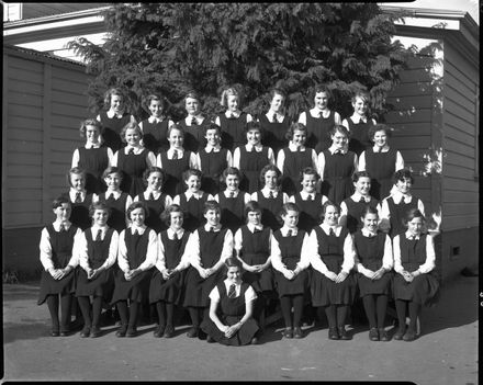 Group of Female Students, Palmerston North Technical High School