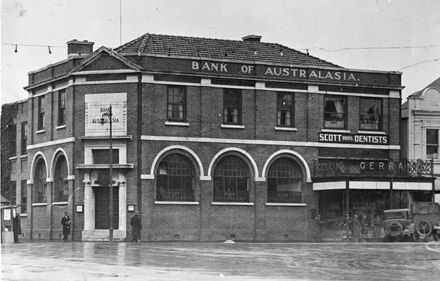 Bank of Australasia, corner of The Square and Broadway.