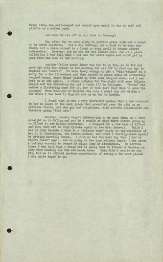 Hassell WWI memories p69