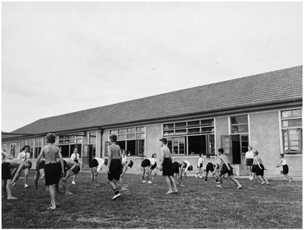 Evans Family Collection: Physical Education, Intermediate Normal School