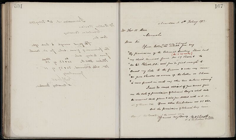 Outwards Correspondence of the Palmerston North Cemetery Trustees, 1898 -1902 194