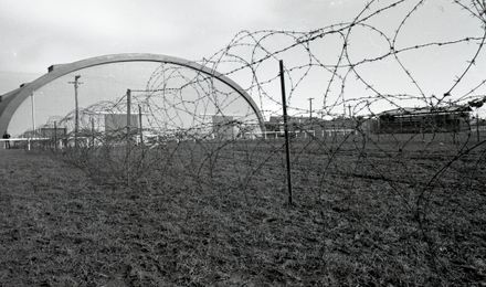Barbed wire at the Showgrounds