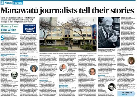 Memory Lane - "Manawatū journalists tell their stories"