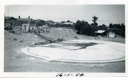 Construction of Skating Rink, Memorial Park