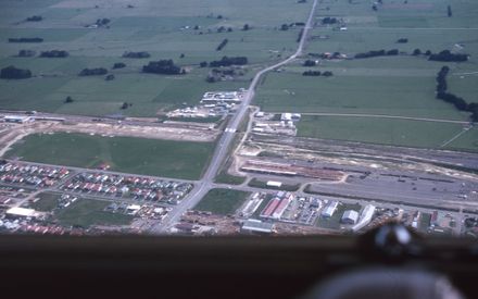 Aerial featuring Railway station and Tremaine Avenue land clearance