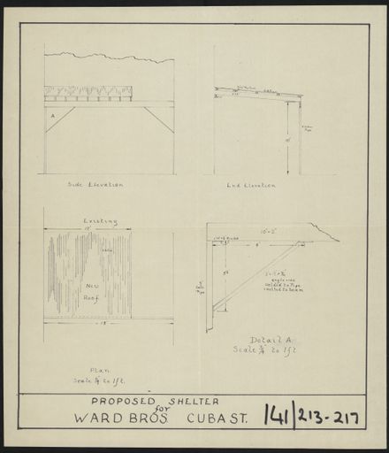 Architectural Plans for Ward Bros site, corner of Cuba Street & Lombard Street 8