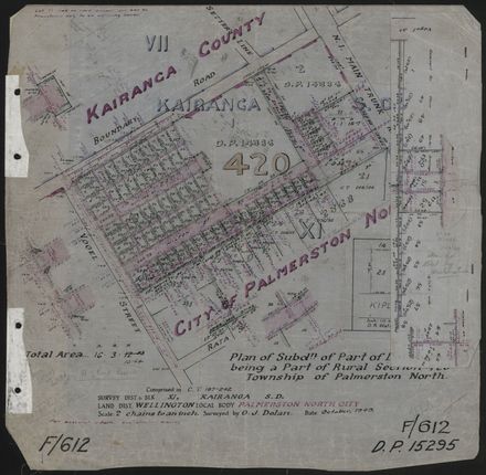 Survey Plans (subdivisions) 1938 - 1951