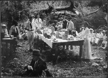 Voss Family and friends at a picnic - Resource cover image