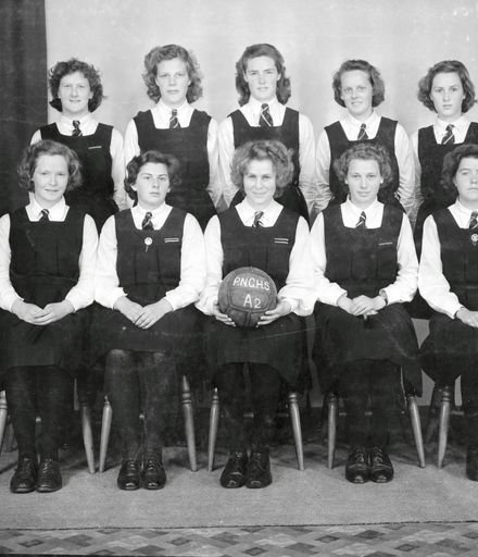 'A2' Basketball Team, Palmerston North Girls High School