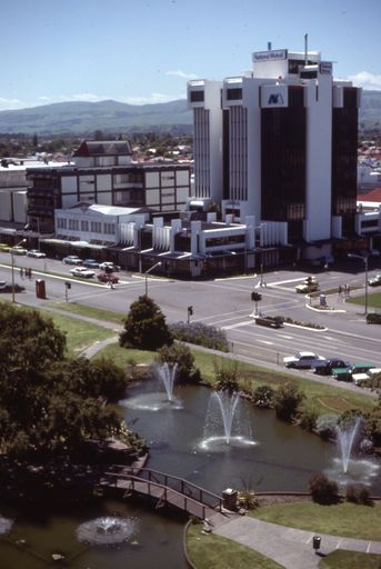 City Panorama Taken from the Square, Facing East at the top of Fitzherbert Avenue