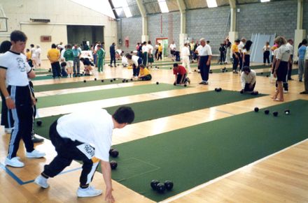 Indoors bowls at the New Zealand National Special Olympics Summer Games
