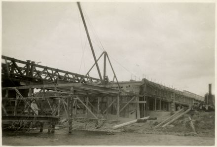 The Boxing and Scaffolding for one of the Arches of the Fitzherbert Bridge
