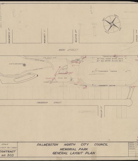 Memorial Park plans - general layout