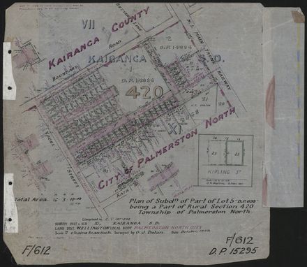 Survey Plans (subdivisions) 1938 - 1951