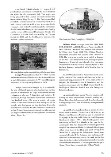 Council and Community: 125 Years of Local Government in Palmerston North 1877-2002 - Page 115