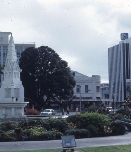 Buildings on the corner of Rangitikei Street and the Square, Palmerston North