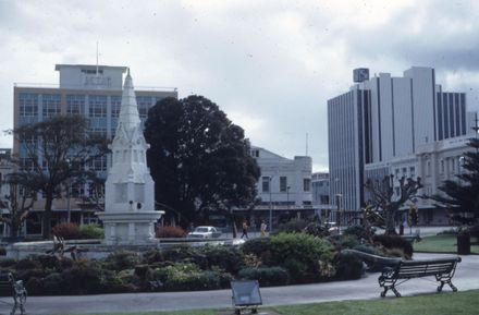 Buildings on the corner of Rangitikei Street and the Square, Palmerston North