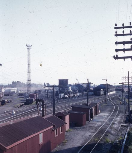 Railway yards looking West