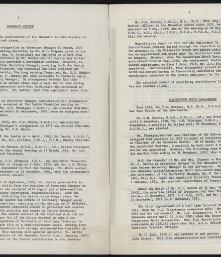 Supplement to History of the St John Ambulance Association Manawatu, 1900-1975 3
