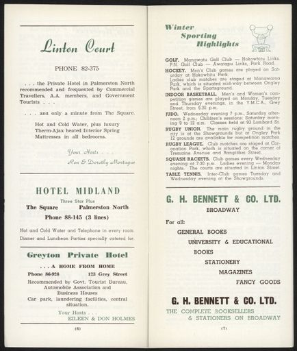 Visitors Guide Palmerston North and Feilding: April-June 1962 - 5