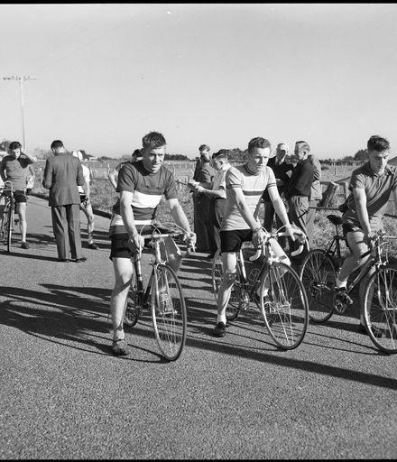 "Cyclists at the Start" From Palmerston North to Bulls and Back