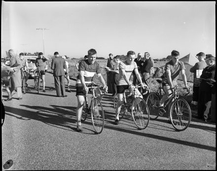 "Cyclists at the Start" From Palmerston North to Bulls and Back
