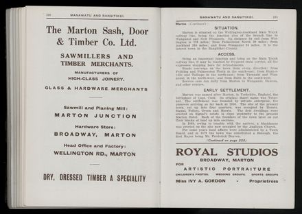 Bradbury's Illustrated Series No. XI. Manawatu and Rangitikei Districts 113