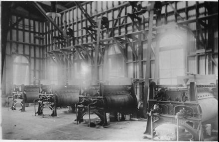 Interior of dried milk factory, Bunnythorpe