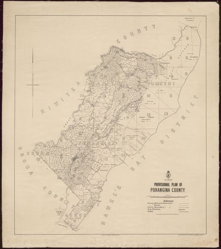 Provisional Map of Pohangina County