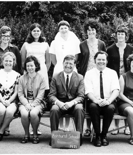 Ashhurst School, Staff Photograph, 1971