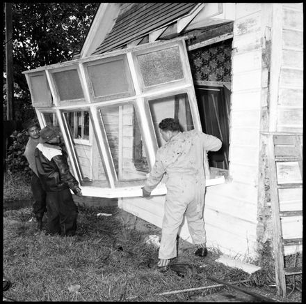 "The Wreckers Have Started" Clearing Site for the Māori Memorial Community Centre.