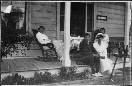 Afternoon tea on the verandah of 'De Neuk' - Resource cover image