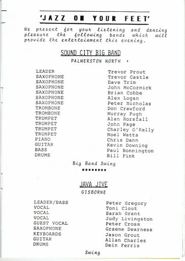 Jazz Festival Programme 1988 1