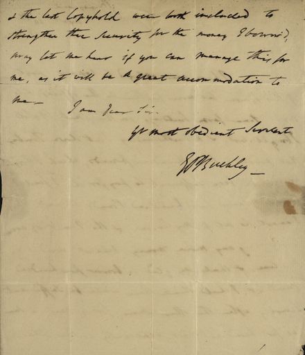 Page 2: Letter addressed by Lord Palmerston, written by E P Buckley