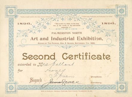 Second Certificate for scone making