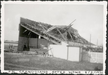 "P.N. Grandstand After Wind"