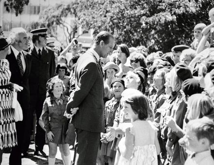 Duke of Edinburgh with Brownies