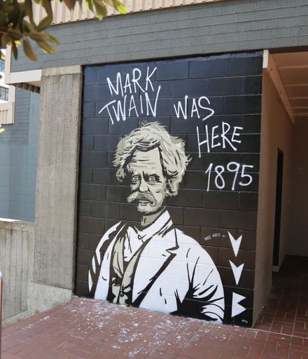 Mark Twain mural,  Palmerston North Council Administration Building
