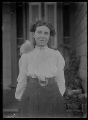 Woman with Pet Bird