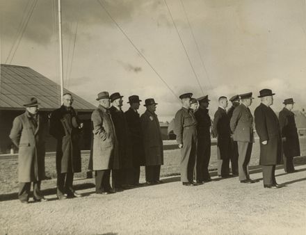 Military and civilians, Linton Camp