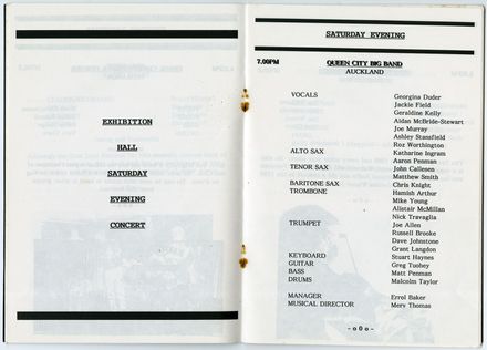 Manawatū Jazz Festival Program, 1992