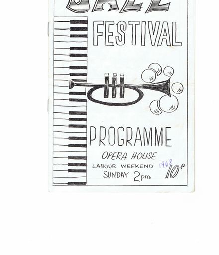 Jazz Festival Programme, 1968 (front cover)