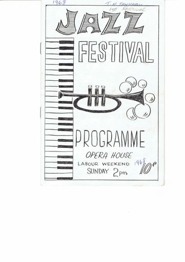 Jazz Festival Programme, 1968 (front cover)
